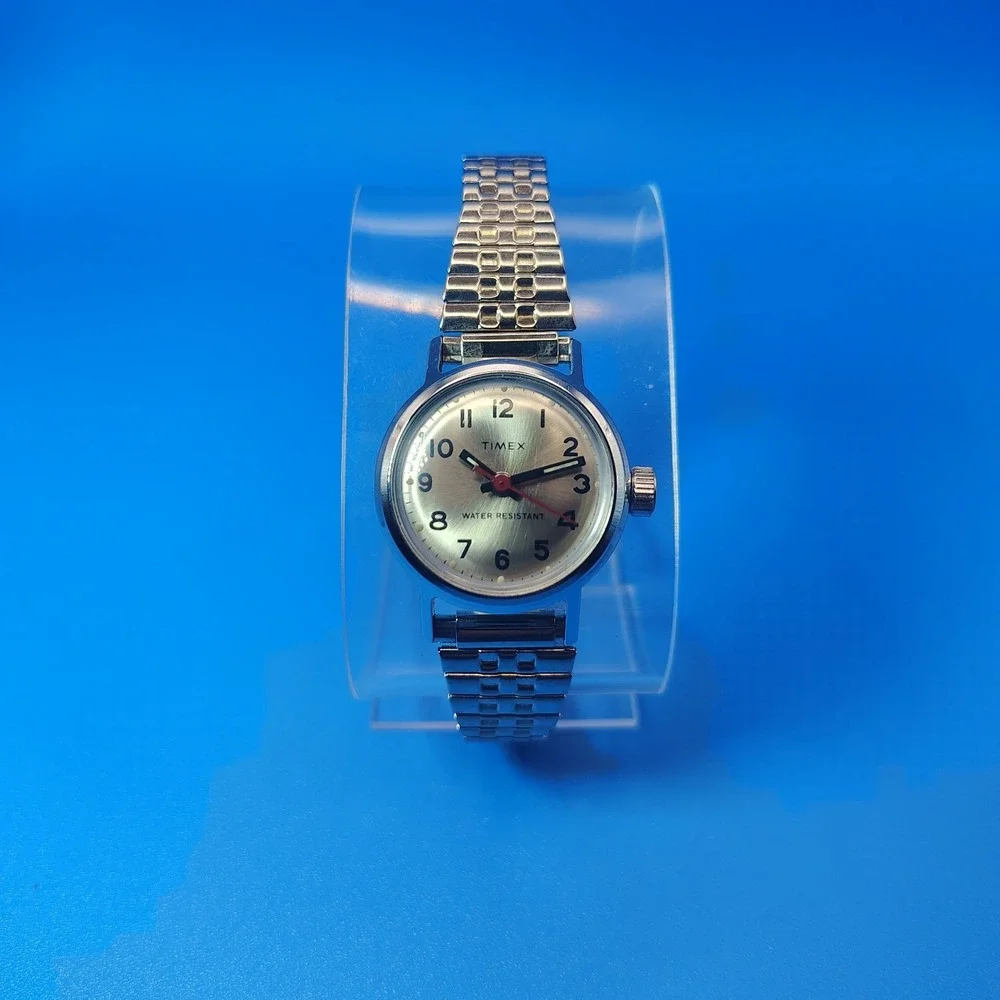 Vintage 1976 Timex Mechanical Manual Wind‎ 24mm Women's Watch Fully Restored